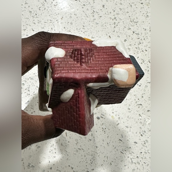 Hand Painted Porcelain Christmas Village Grocery Store - Picture 5 of 6